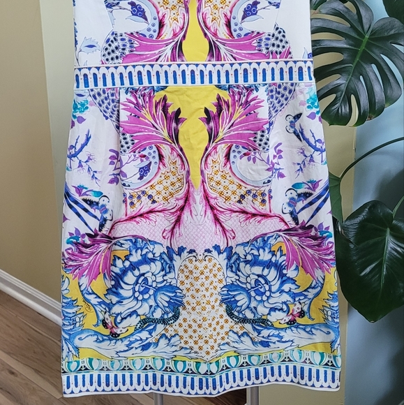 ROBERTO CAVALLI BUSTIER DRESS Multiple colors Size EU 44 - Picture 4 of 12